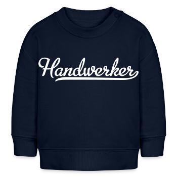 Handwerker - Baby Organic Sweatshirt Baby Changer von Stanley/Stella - Navy - Vorne