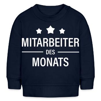 Mitarbeiter des Monats - Baby Organic Sweatshirt Baby Changer von Stanley/Stella - Navy - Vorne