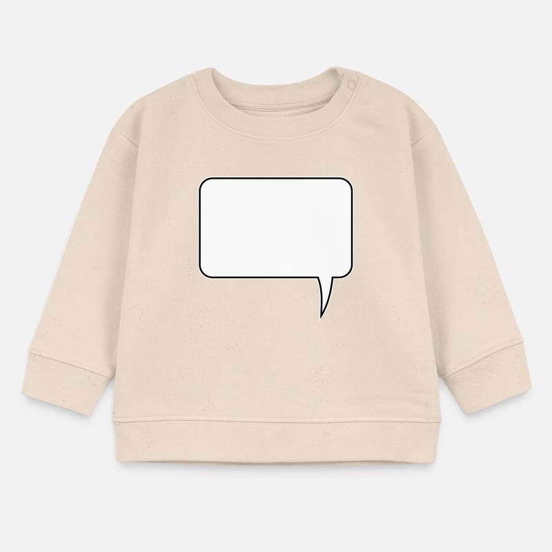 Speech bubble rectangle design Baby Sweatshirt by Stanley/Stella