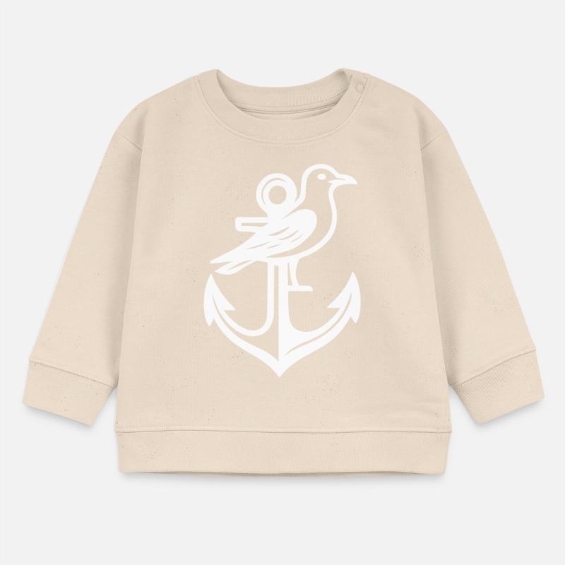 Anker Möwe Baby Organic Sweatshirt Baby Changer von Stanley/Stella