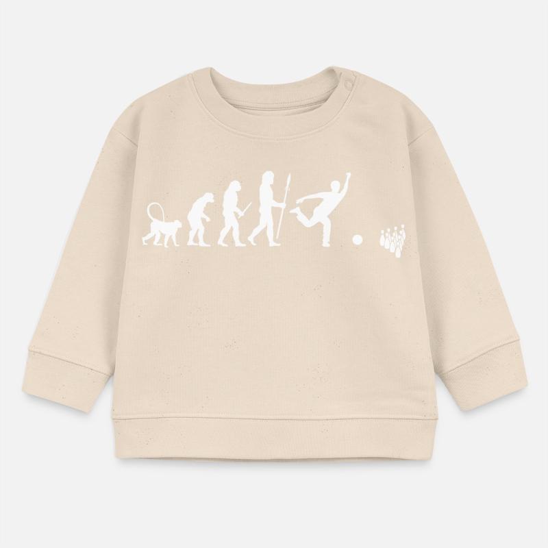 Evolution of Bowling Baby Organic Sweatshirt Baby Changer von Stanley/Stella