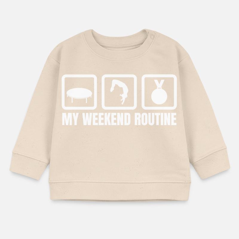 Trampoline Weekend Routine Baby Sweatshirt by Stanley/Stella