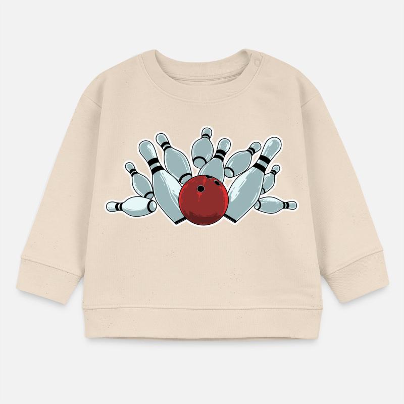 Bowling Strike Baby Organic Sweatshirt Baby Changer von Stanley/Stella