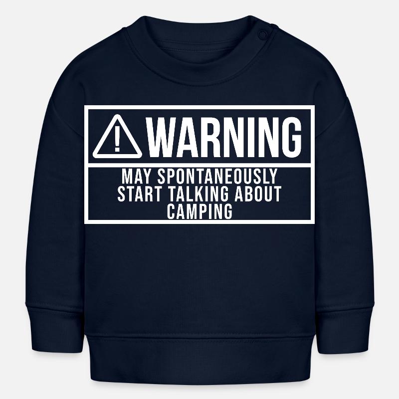Camping - Sweat bébé bio Stanley/Stella - bleu marine