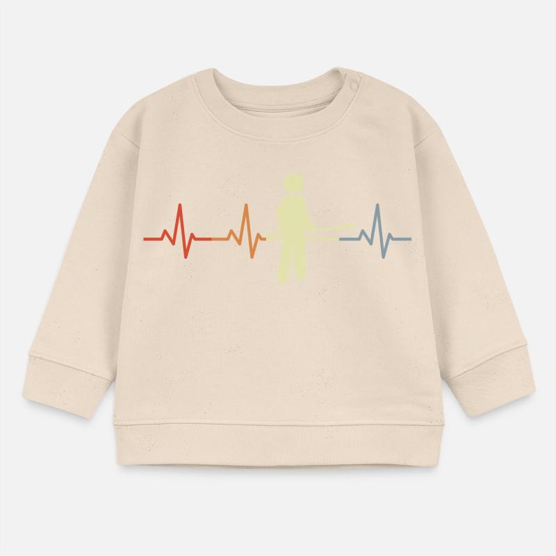 Baker stick figures heart palpitations Baby Sweatshirt by Stanley/Stella