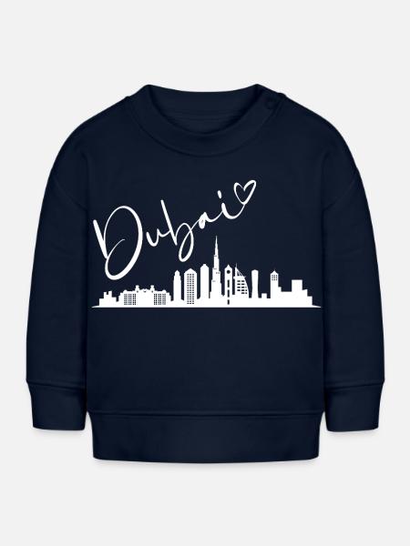 Dubai – Skyline der Träume - Baby Organic Sweatshirt Baby Changer von Stanley/Stella - Navy