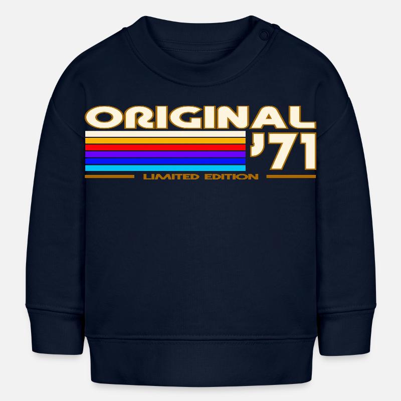 1971 - Sweat bébé bio Stanley/Stella - bleu marine