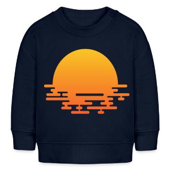 lever du soleil - Sweat bébé bio Stanley/Stella - bleu marine - Devant