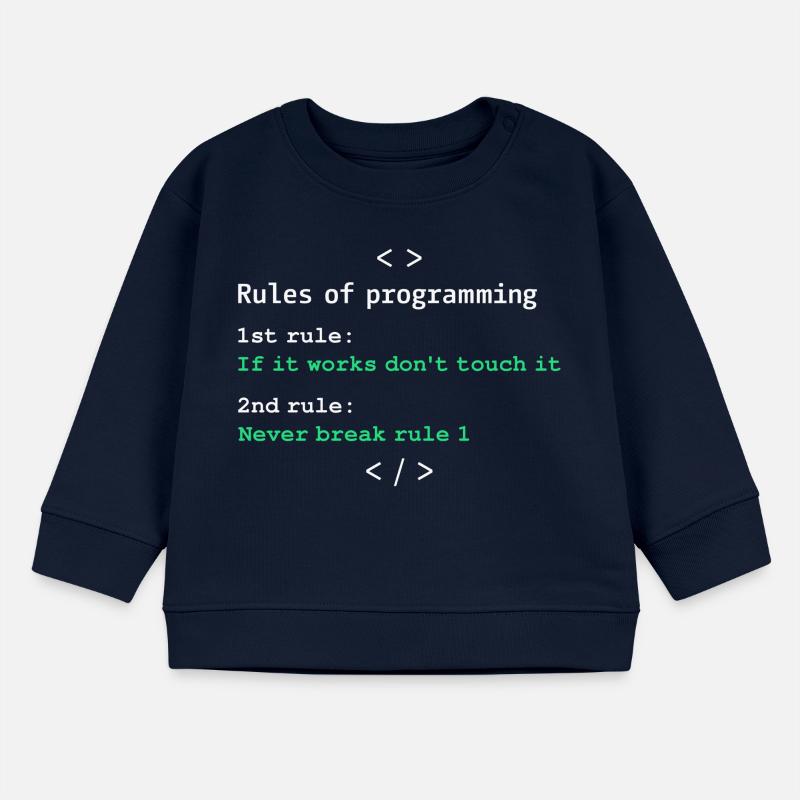 Règles de programmation Sweat bébé bio Stanley/Stella