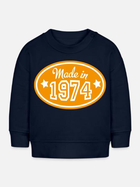 1974 - Baby Organic Sweatshirt Baby Changer von Stanley/Stella - Navy
