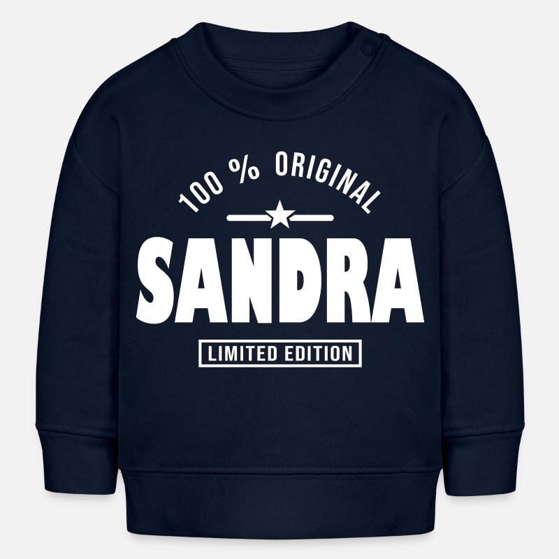 Sandra, sandra - Sweat bébé bio Stanley/Stella - bleu marine