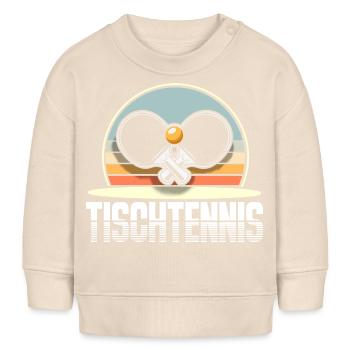 Tischtennis - Baby Organic Sweatshirt Baby Changer von Stanley/Stella - Natur - Vorne