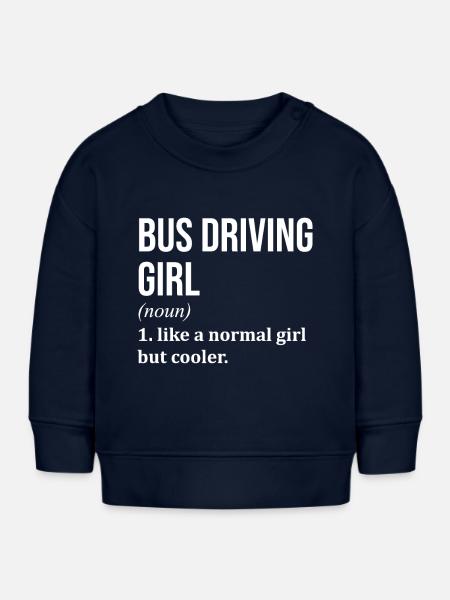 Busfahrer Busfahrer Busfahrer Busfahrer - Baby Organic Sweatshirt Baby Changer von Stanley/Stella - Navy