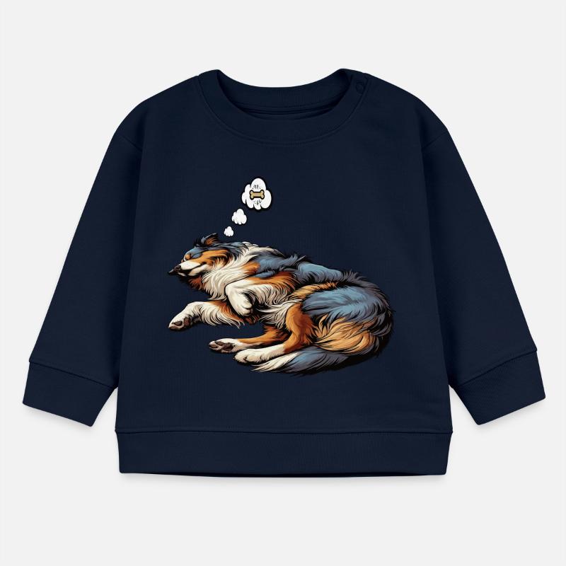 Australian Shepherd Aussie Aussiebesitzer Aussies Baby Organic Sweatshirt Baby Changer von Stanley/Stella