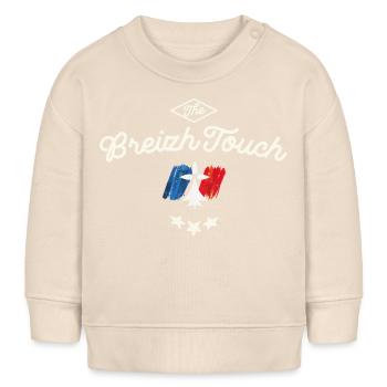 Breizh touch - Sweat bébé bio Stanley/Stella - écru doux - Devant