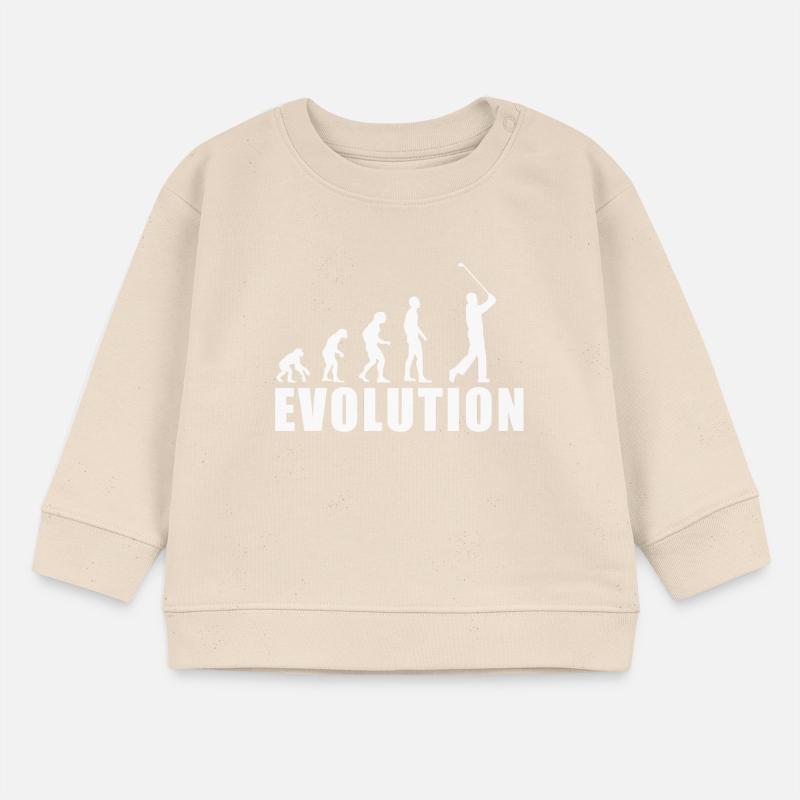 EVOLUTION GOLF Golfspieler Golfschläger Geschenk Baby Organic Sweatshirt Baby Changer von Stanley/Stella