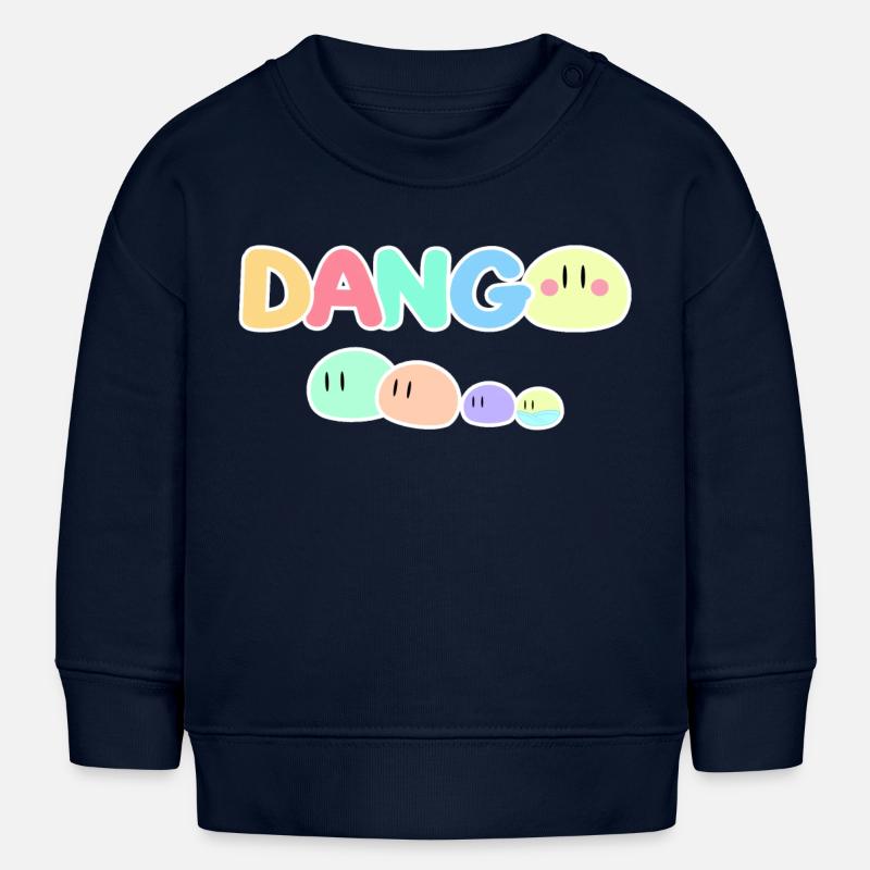 Dango Pastel Pop Illustration - Sweat bébé bio Stanley/Stella - bleu marine