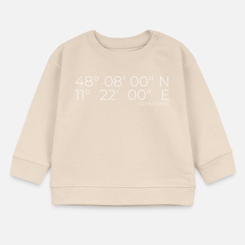 Coordinates Germering, Bavaria Baby Sweatshirt by Stanley/Stella
