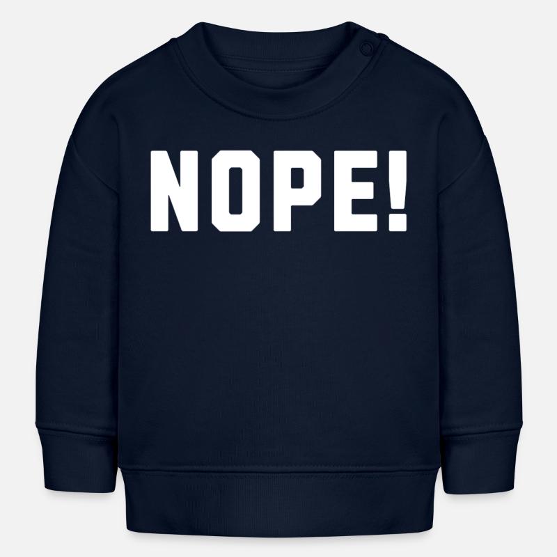 Non! - Sweat bébé bio Stanley/Stella - bleu marine