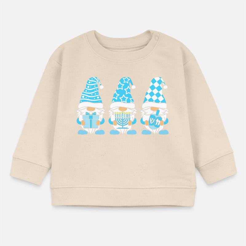 Hanoukka Hanoukka Hanoukka Chai Sweat bébé bio Stanley/Stella
