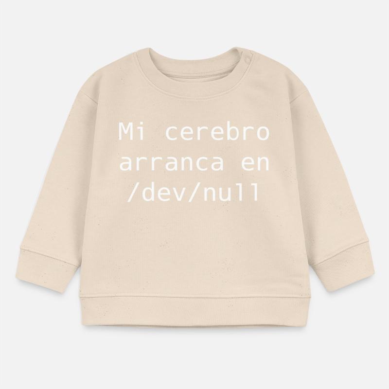 Mein Gehirn beginnt in /dev /null Baby Organic Sweatshirt Baby Changer von Stanley/Stella