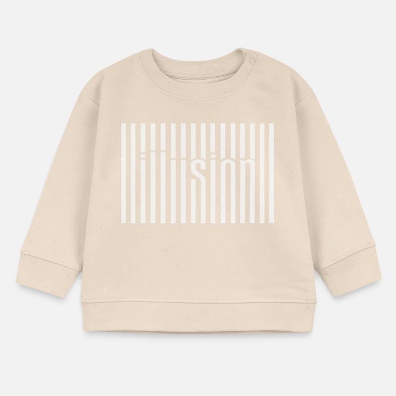 Illusion du code-barres Sweat bébé bio Stanley/Stella