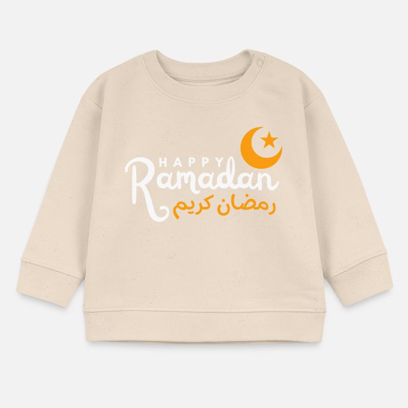 Ramadan Night Crescent Script Baby Sweatshirt by Stanley/Stella