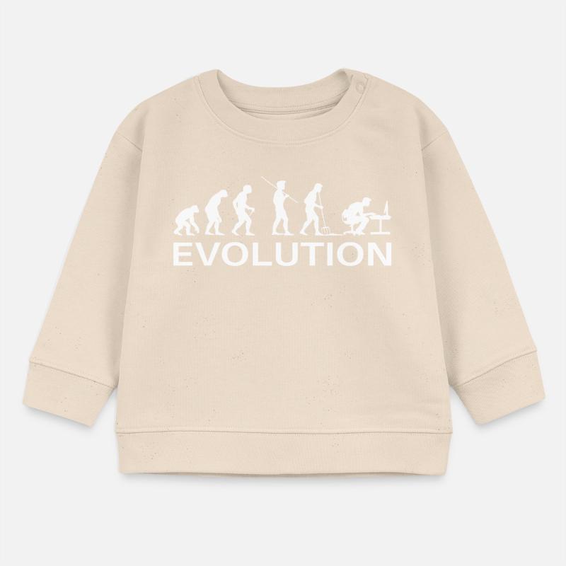 Programmierer Evolution Informatiker Entwickler Baby Organic Sweatshirt Baby Changer von Stanley/Stella