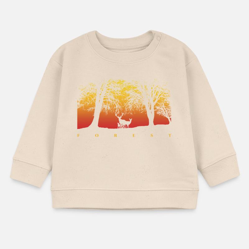 Forest Sunset Sunrise Grafikk Genser baby økologisk Stanley/Stella