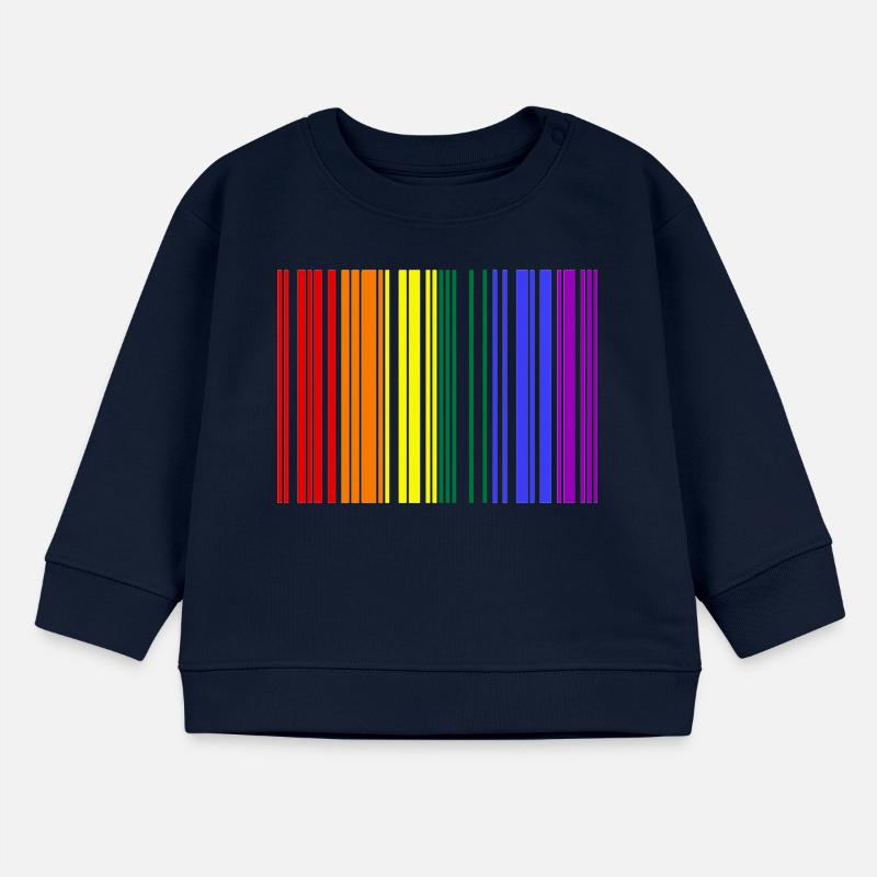 Rainbow Barcode Baby Organic Sweatshirt Baby Changer von Stanley/Stella