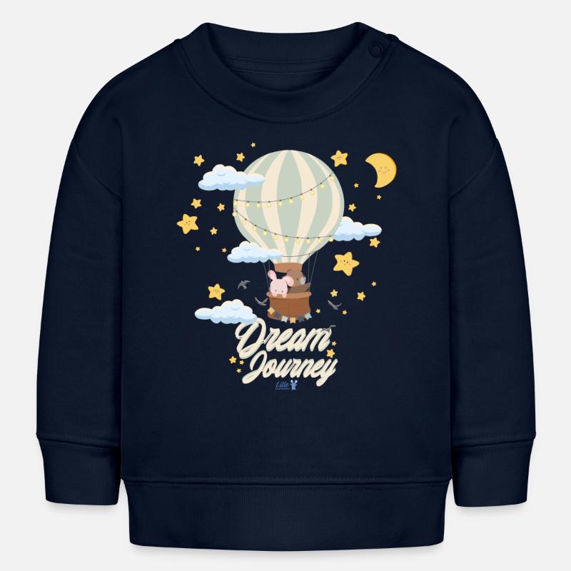Voyage de rêve - Sweat bébé bio Stanley/Stella - bleu marine