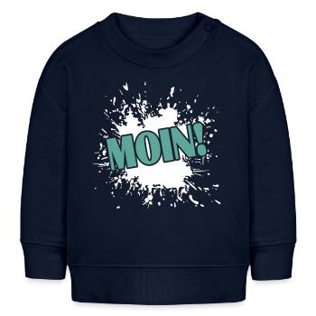 Moin! - Baby Organic Sweatshirt Baby Changer von Stanley/Stella - Navy - Vorne