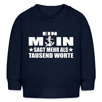 Moin - Baby Organic Sweatshirt Baby Changer von Stanley/Stella - Navy - Vorne