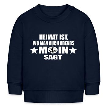Moin - Baby Organic Sweatshirt Baby Changer von Stanley/Stella - Navy - Vorne
