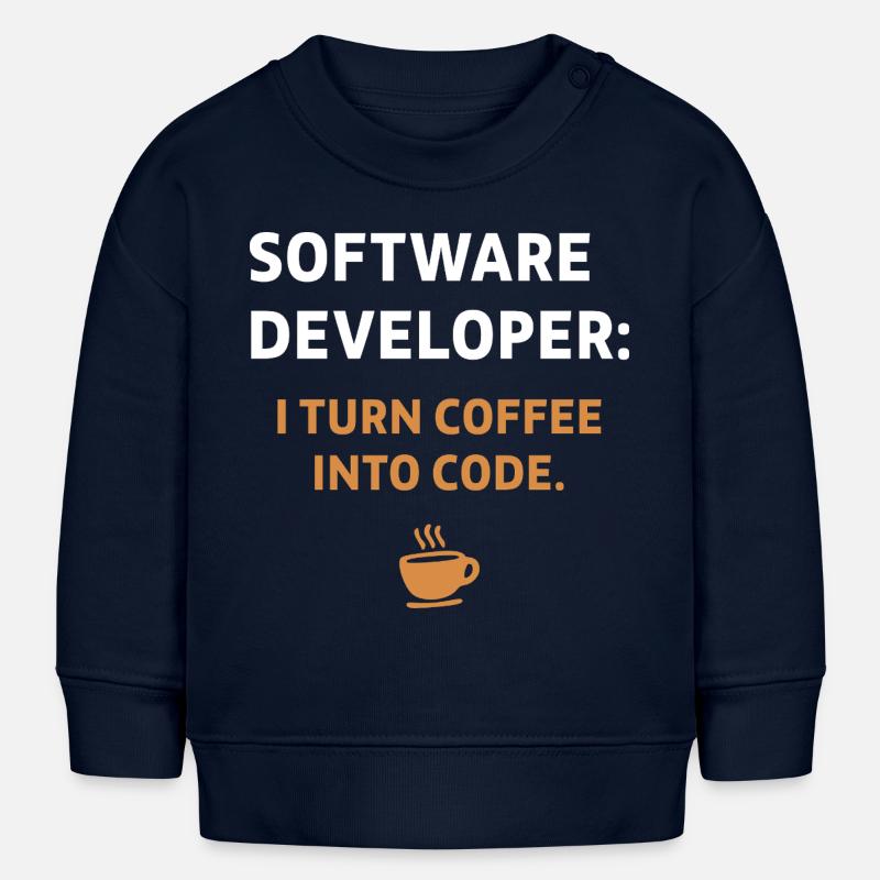 Software Developer - Coffee Edition - Baby Sweatshirt by Stanley/Stella - navy