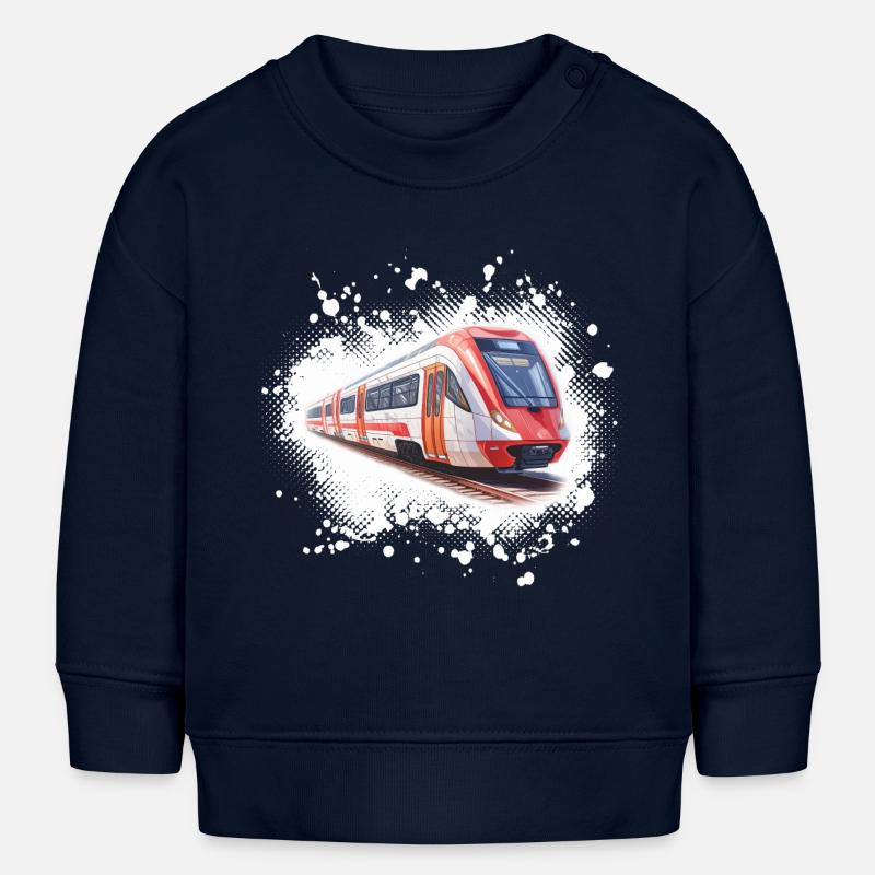 S-Bahn - Splash - Sweat bébé bio Stanley/Stella - bleu marine