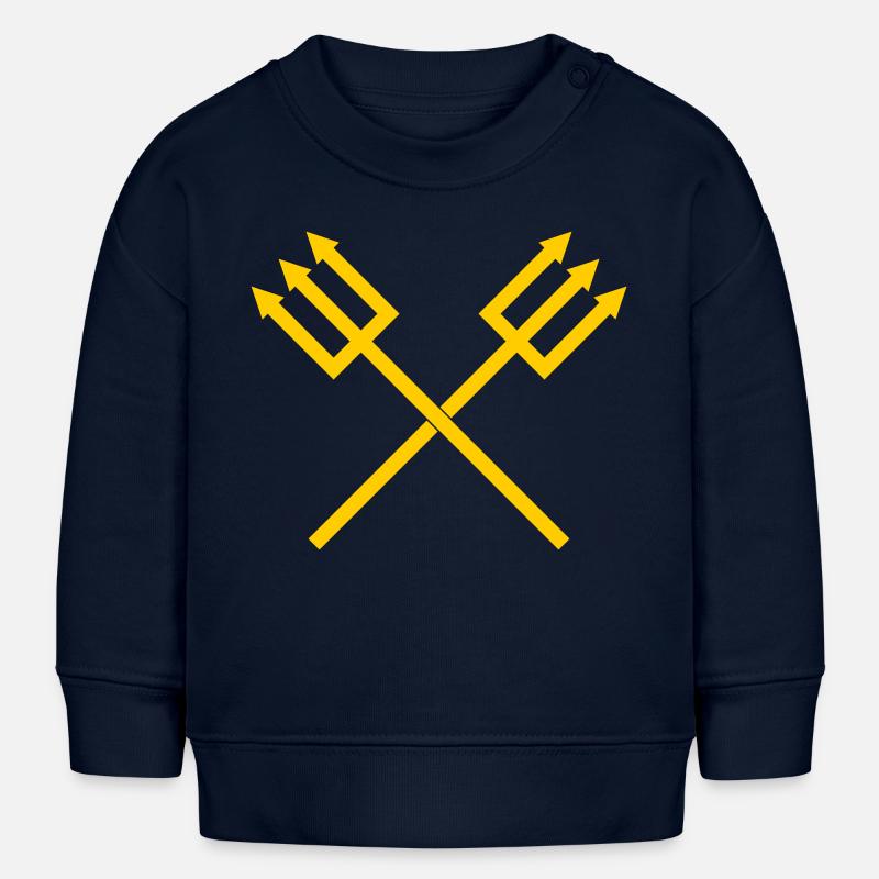 Trident - Sweat bébé bio Stanley/Stella - bleu marine