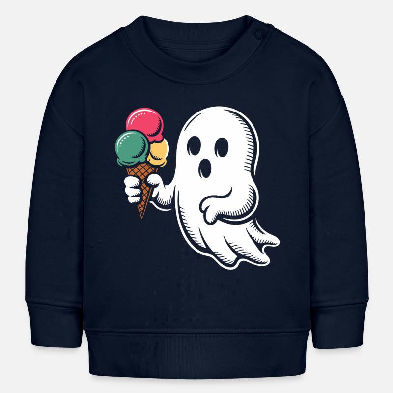 Geist mit Eiscreme - Baby Sweatshirt by Stanley/Stella - navy