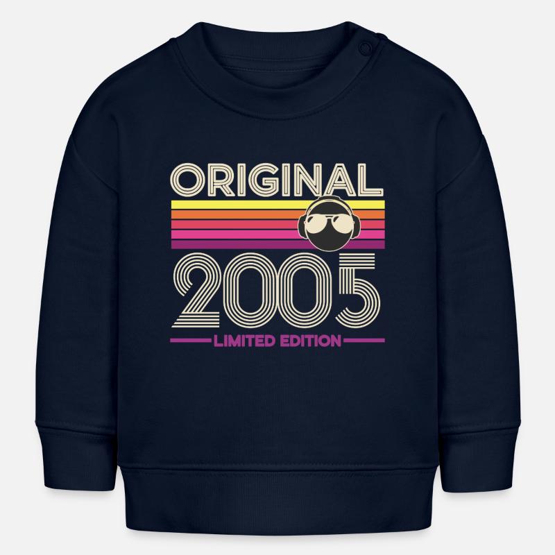 Original 2005 Édition Retro - Sweat bébé bio Stanley/Stella - bleu marine