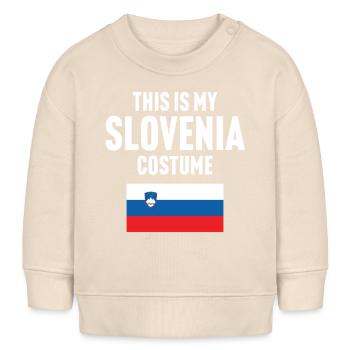 C’est mon costume de Slovénie - Sweat bébé bio Stanley/Stella - écru doux - Devant