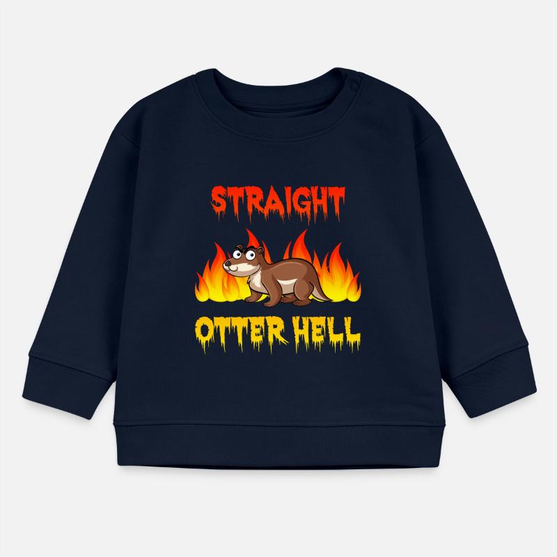 Evil Otter Hell Satan Hell Drôle de dicton Sweat bébé bio Stanley/Stella