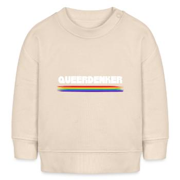 Queerdenker Queer LGBTQ Gay Pride Homosexualität - Baby Organic Sweatshirt Baby Changer von Stanley/Stella - Natur - Vorne