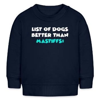 Mastiff - Baby Organic Sweatshirt Baby Changer von Stanley/Stella - Navy - Vorne