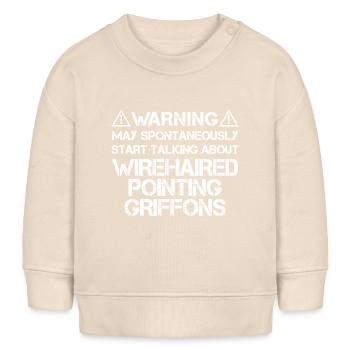 Wirehaired Pointing Griffon - Baby Organic Sweatshirt Baby Changer von Stanley/Stella - Natur - Vorne