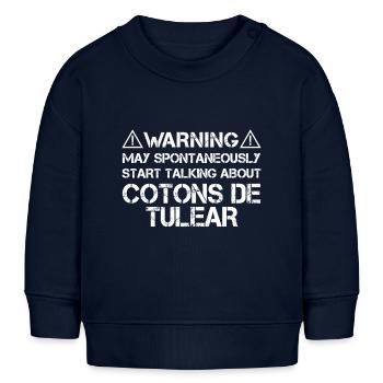 Coton de Tuléar - Sweat bébé bio Stanley/Stella - bleu marine - Devant