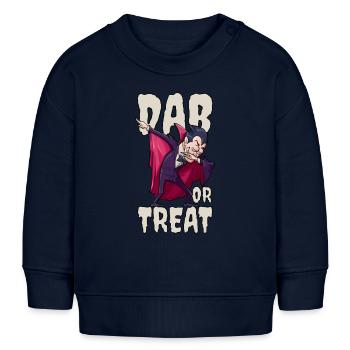 Dabbender Vampir Dab Dabbing Hip Hopper - Baby Organic Sweatshirt Baby Changer von Stanley/Stella - Navy - Vorne