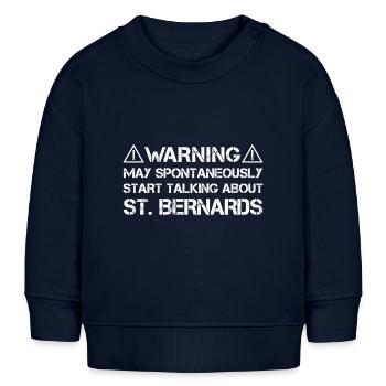 St. Bernard Bernhardiner - Baby Sweatshirt by Stanley/Stella - navy - Front