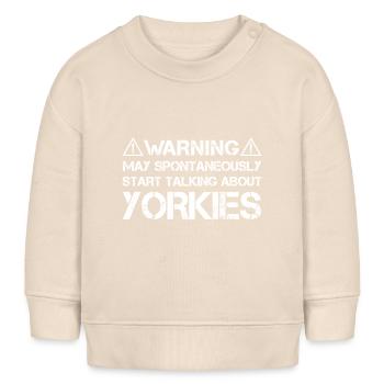 Yorkie Yorkshire Terrier - Baby Sweatshirt by Stanley/Stella - soft Ecru - Front