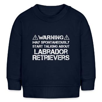 Labrador Retriever - Baby Organic Sweatshirt Baby Changer von Stanley/Stella - Navy - Vorne