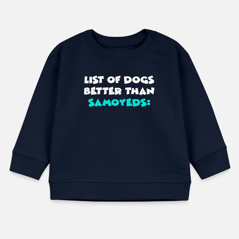 Samoyed Samojede Baby Organic Sweatshirt Baby Changer von Stanley/Stella